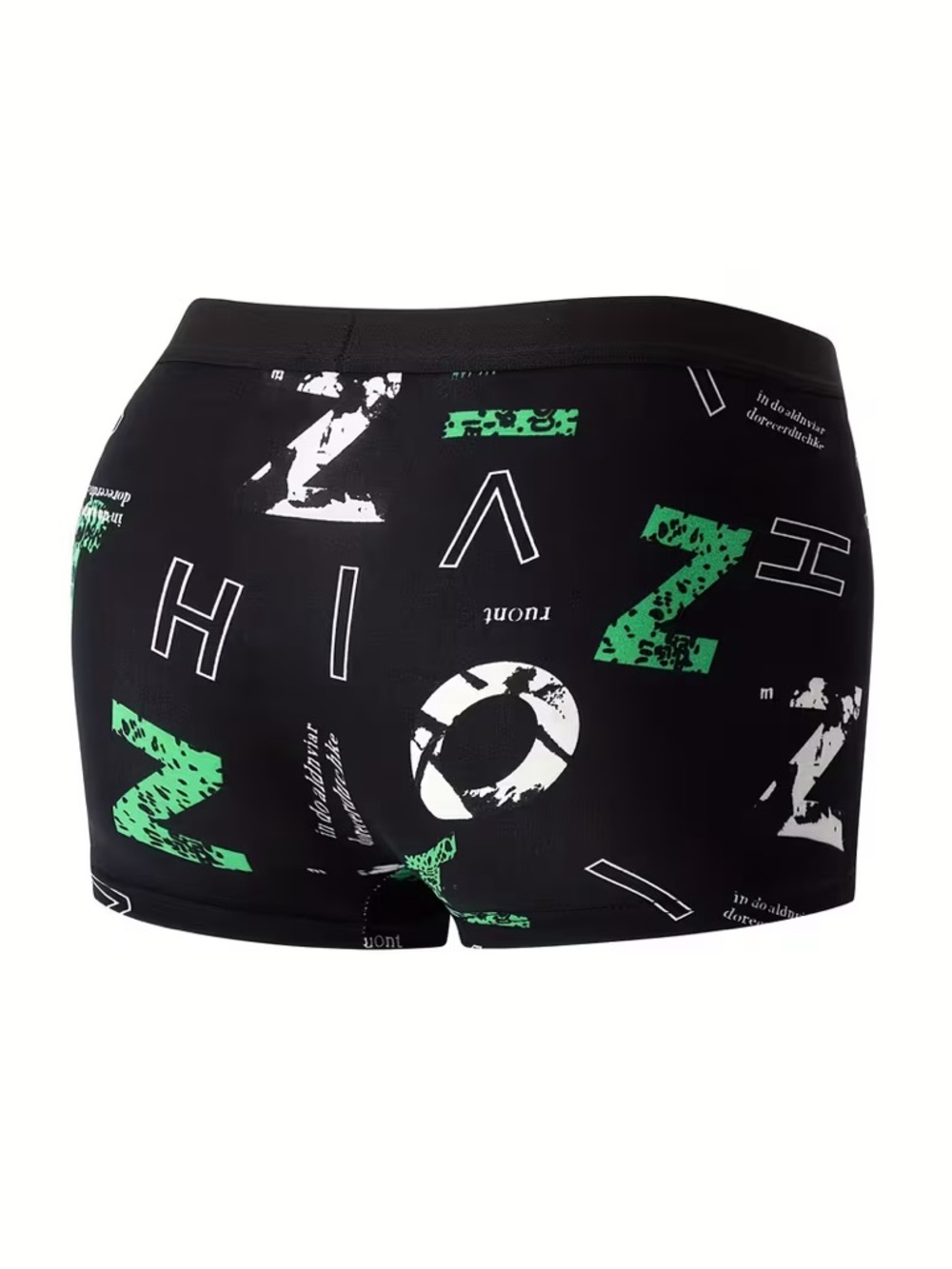 NWT Arjun Kroos Black Graphic Letter Print Boxer Briefs S R1